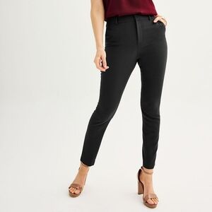 Nine West Cigarette High Rise Skinny Black Pants NWT